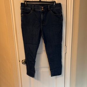 Express Dark Blue Ankle Jeans